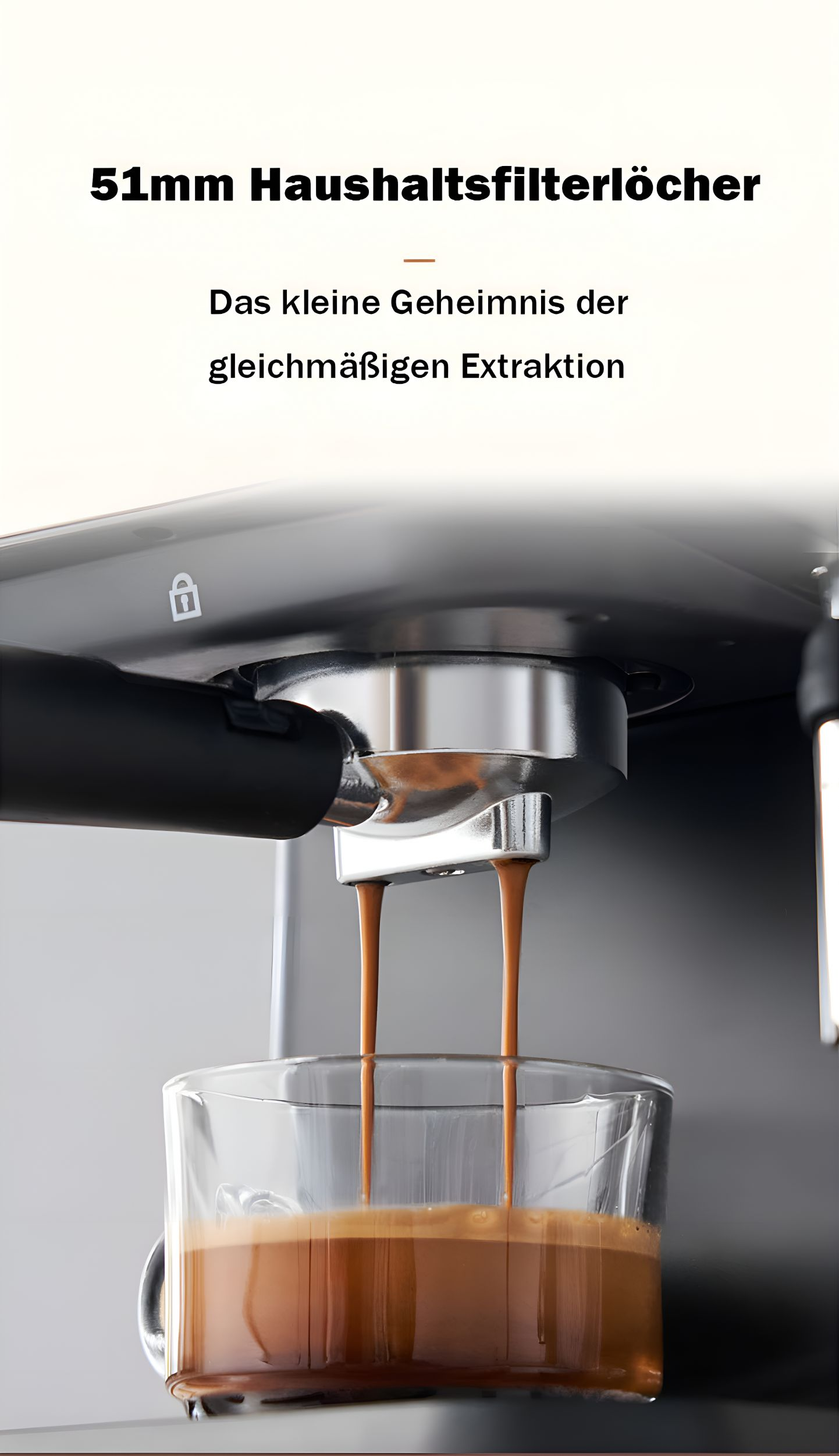 304 Coffee Black Leistungsstarke Kaffeemaschine Edelstahl BRIGHTAKE 20Bar Milchschaumdüse Silver, makers