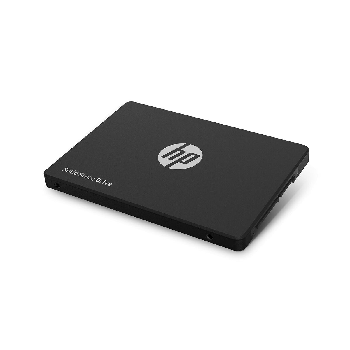 Czarny dysk SSD HP, z logo marki i napisem 'Solid State Drive'.