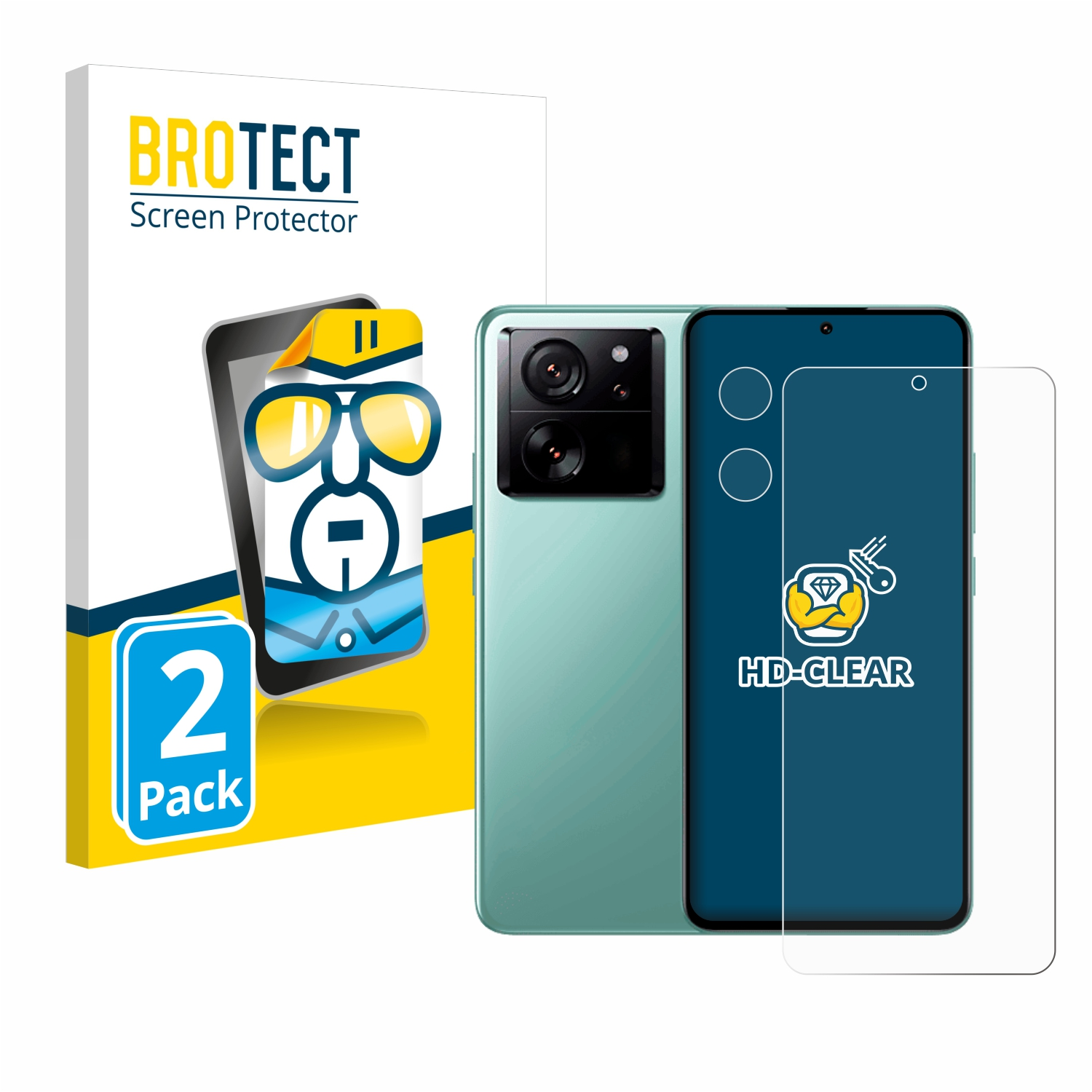 BROTECT 2x klare 13T) Schutzfolie(für Xiaomi