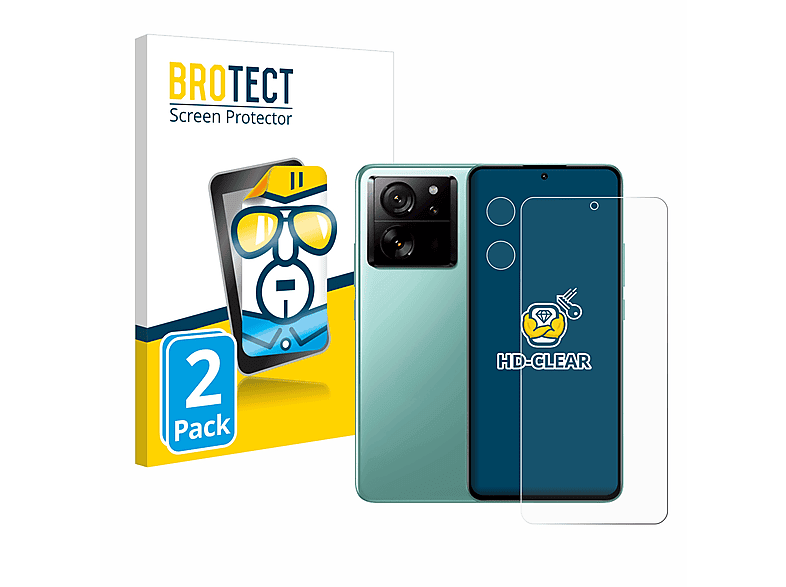 BROTECT 2x klare 13T) Schutzfolie(für Xiaomi