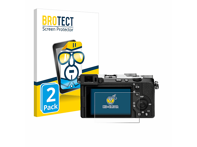BROTECT 2x klare Schutzfolie(für Sony Alpha 7C II (ILCE-7CM2))