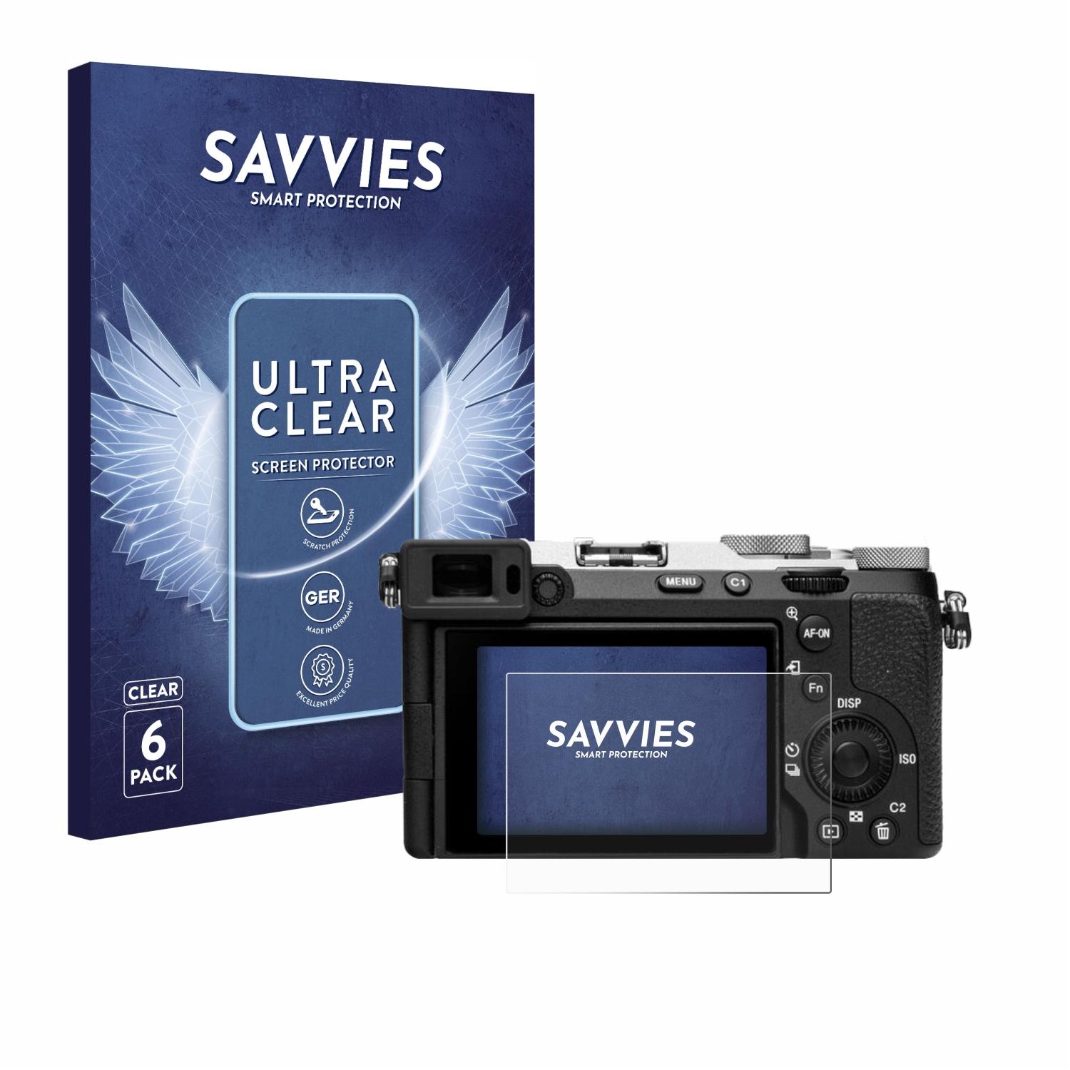 SAVVIES 6x klare Sony (ILCE-7CM2)) Alpha II Schutzfolie(für 7C