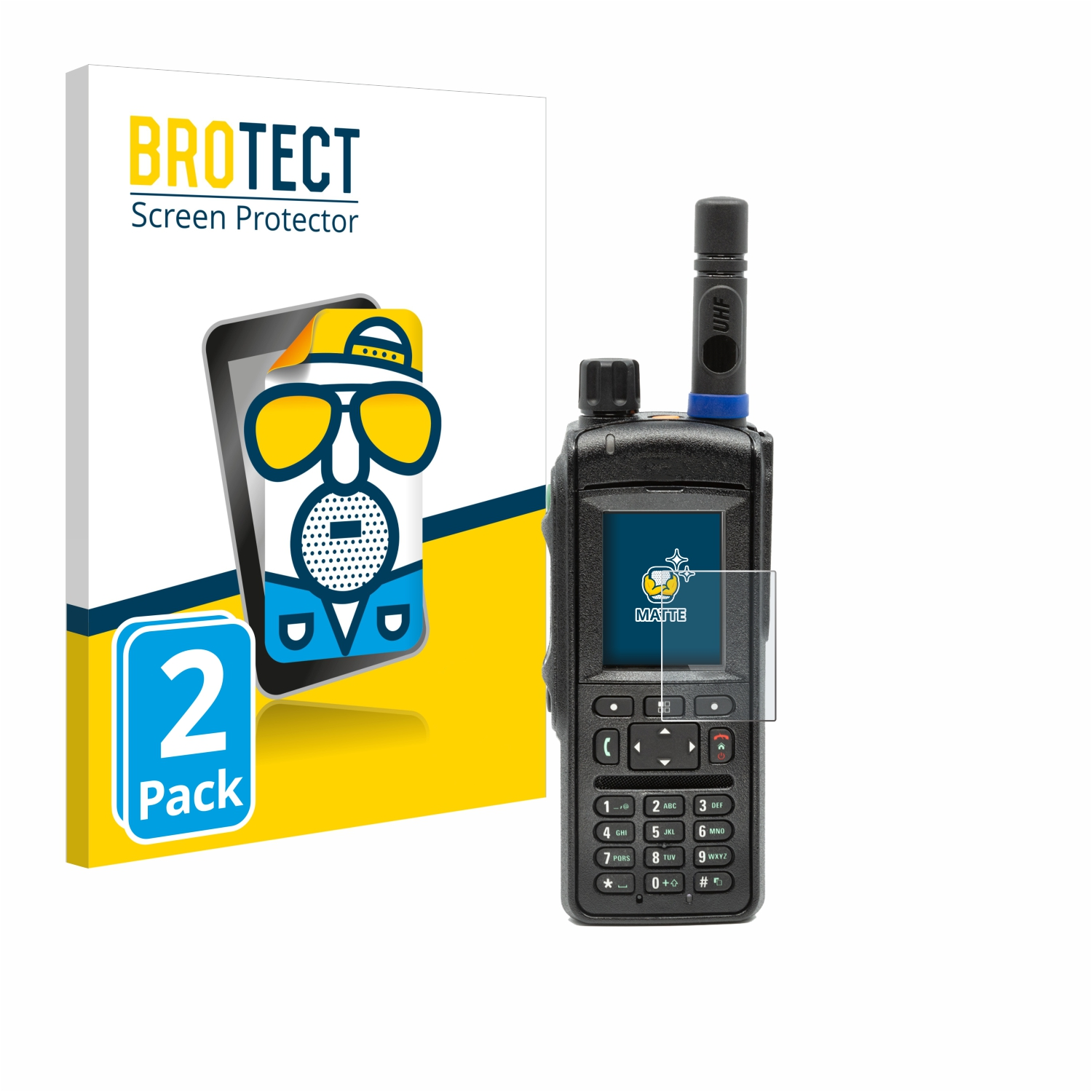 BROTECT 2x matte Schutzfolie(für MTP-6550) Motorola