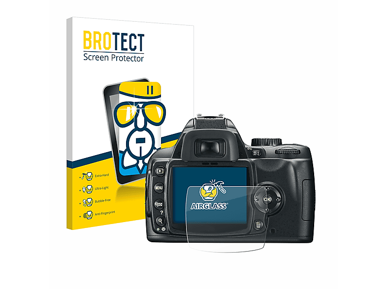 BROTECT klare Schutzfolie(für Nikon Airglass D60)