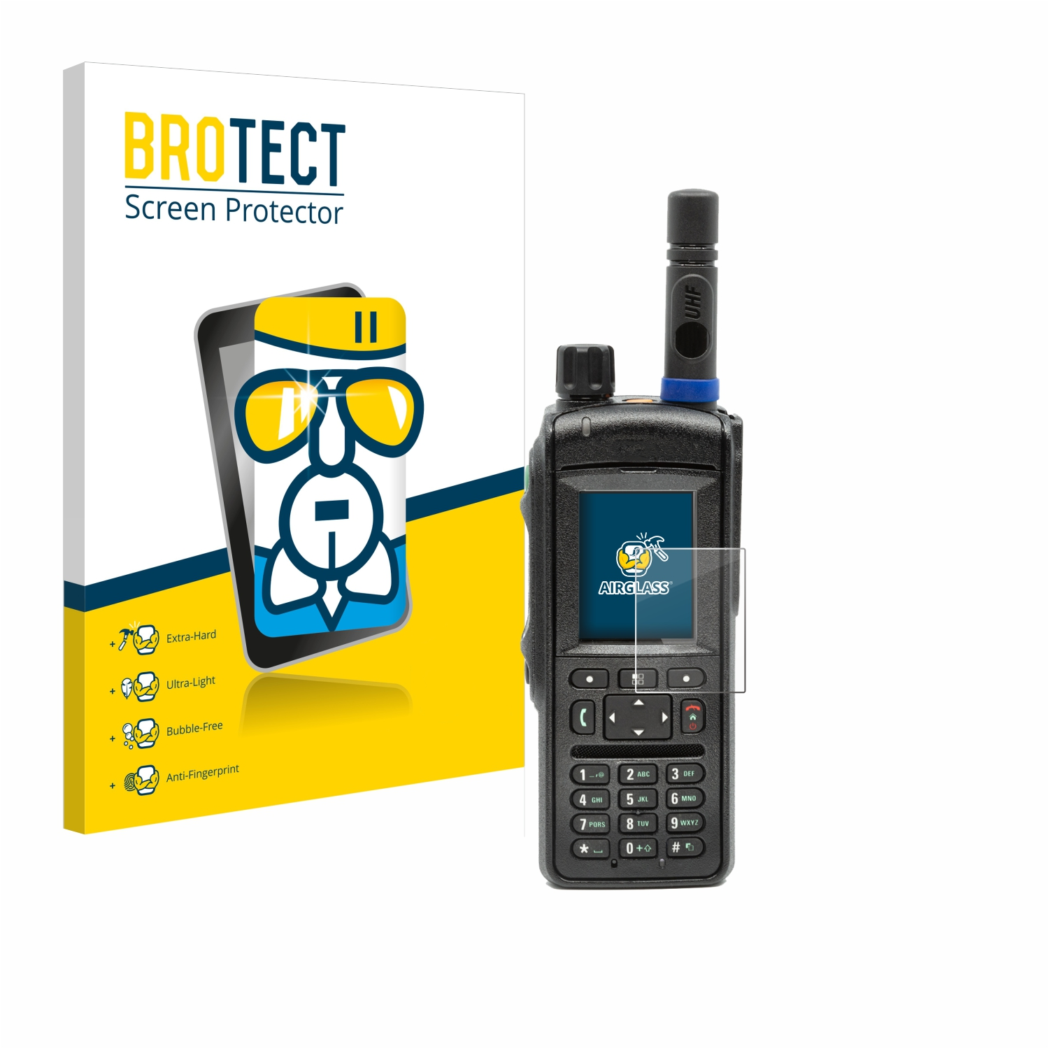 Schutzfolie(für Motorola MTP-6550) klare Airglass BROTECT
