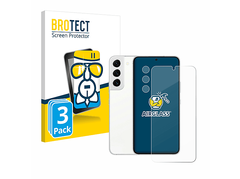 Samsung Galaxy klare 3x Airglass BROTECT Edition) Enterprise S22 Schutzfolie(für