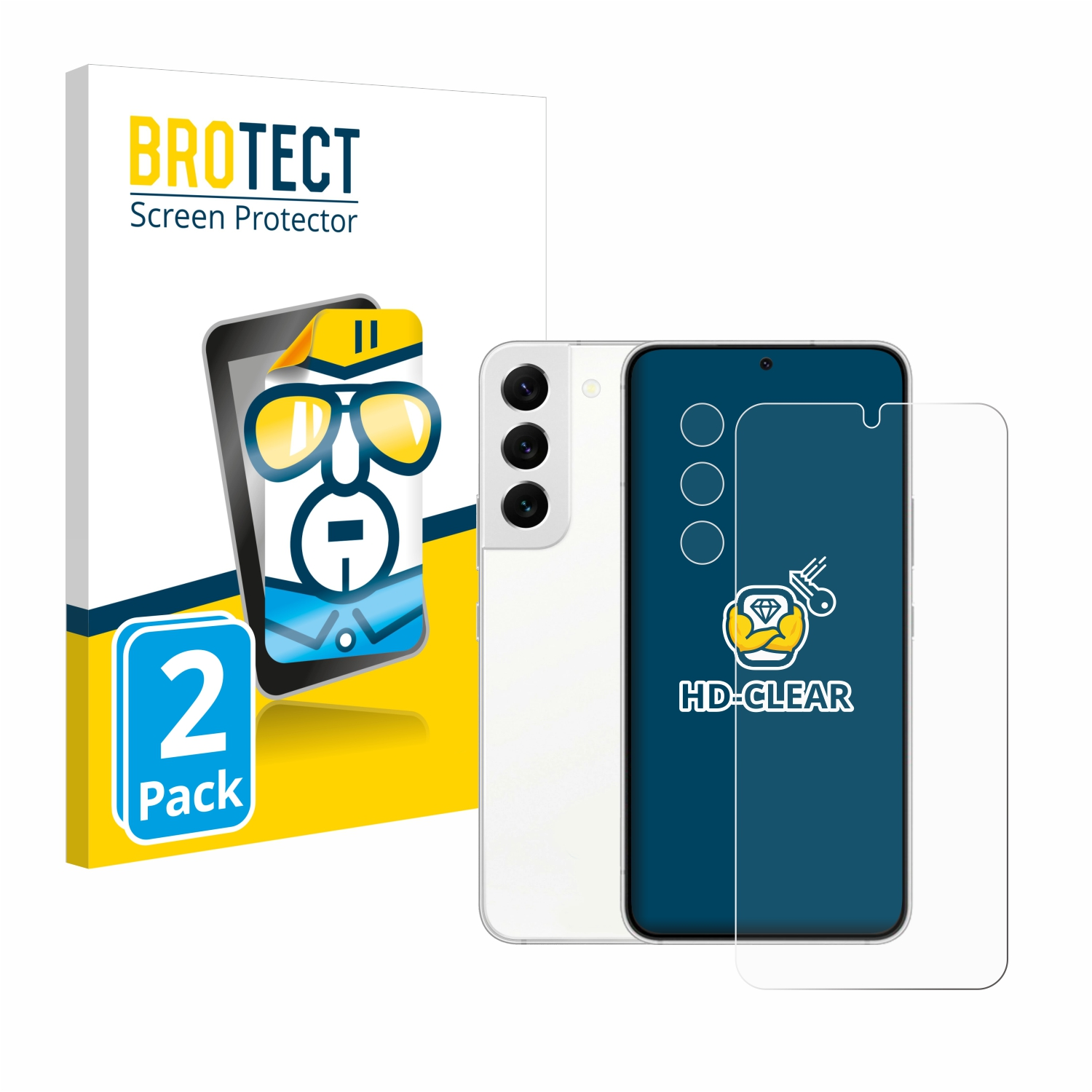 Enterprise BROTECT S22 klare 2x Schutzfolie(für Galaxy Samsung Edition)