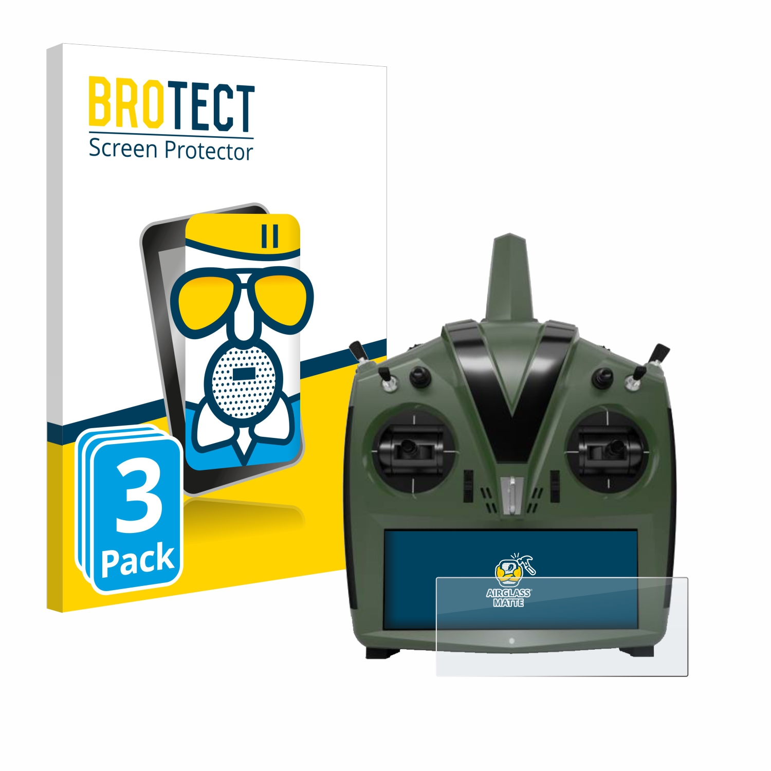 BROTECT 3x Airglass VBar Evo) Control Schutzfolie(für matte