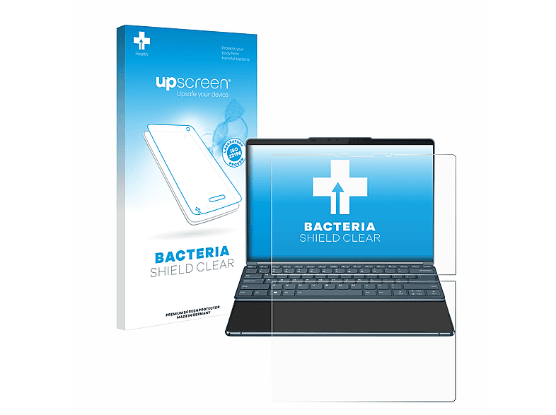 UPSCREEN antibakteriell klare Schutzfolie(für Lenovo Yoga Book 9i Gen 8)