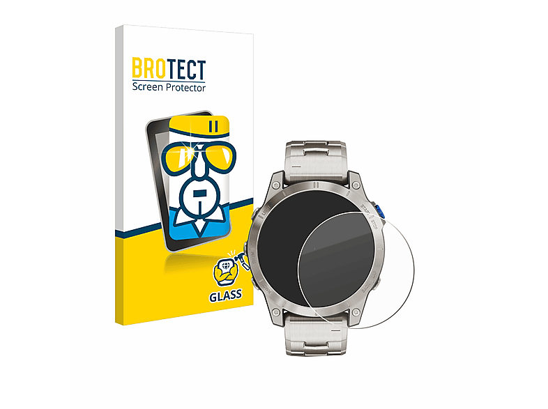 BROTECT 9H klares Schutzglas(für Garmin D2 Mach 1) | Smartwatch Schutzfolien & Gläser