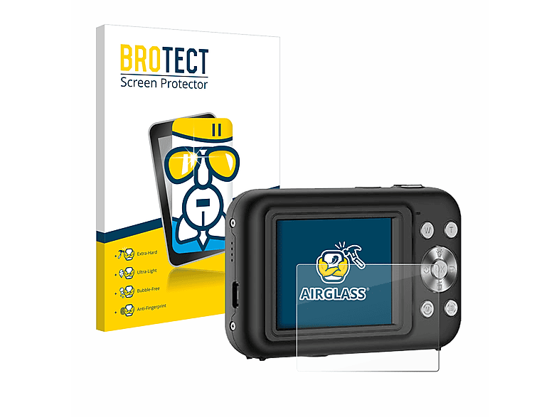 BROTECT Airglass klare Schutzfolie(für Umipyiza DC406) | Kamera Schutzfolie