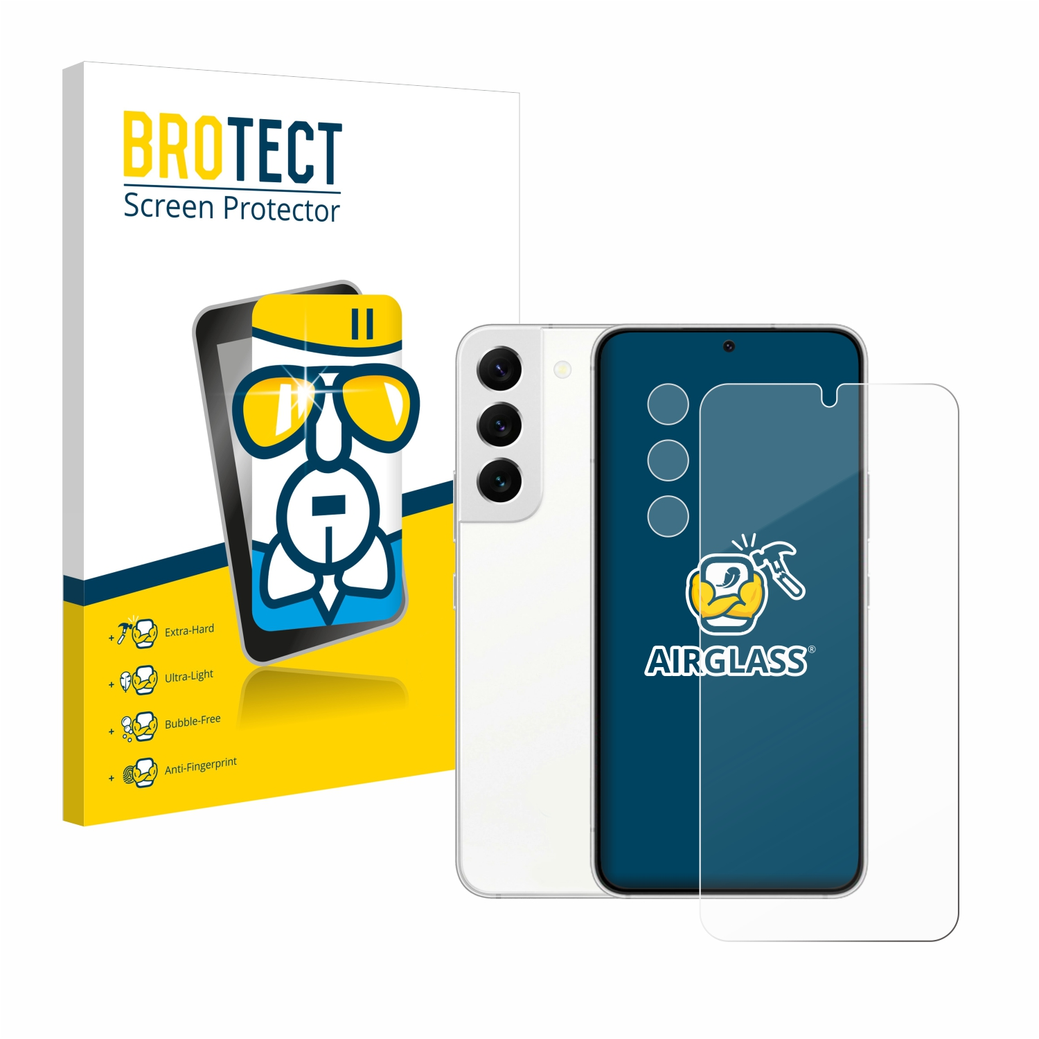 S22 Galaxy Schutzfolie(für Edition) BROTECT Airglass Enterprise klare Samsung