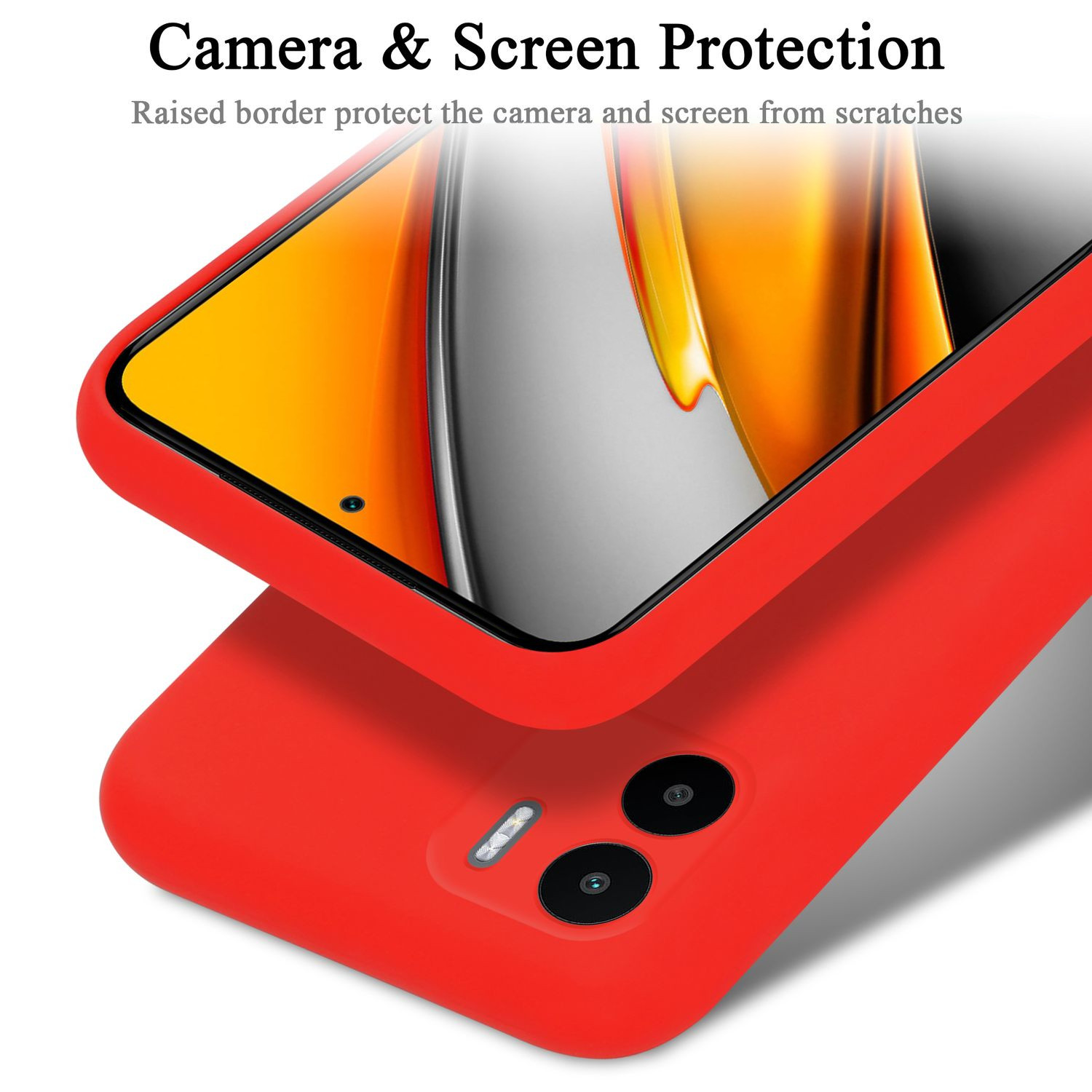 A1, RedMi Hülle Case LIQUID Liquid Xiaomi, Style, ROT im Silicone CADORABO Backcover,