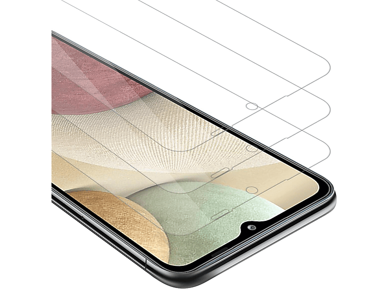 CADORABO 3x Schutzglas Tempered Glas Schutzfolie(für Samsung Galaxy A12 / M12)