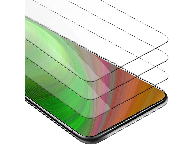 CADORABO 3x Schutzglas Tempered Glas Schutzfolie(für Samsung Galaxy A90 5G)