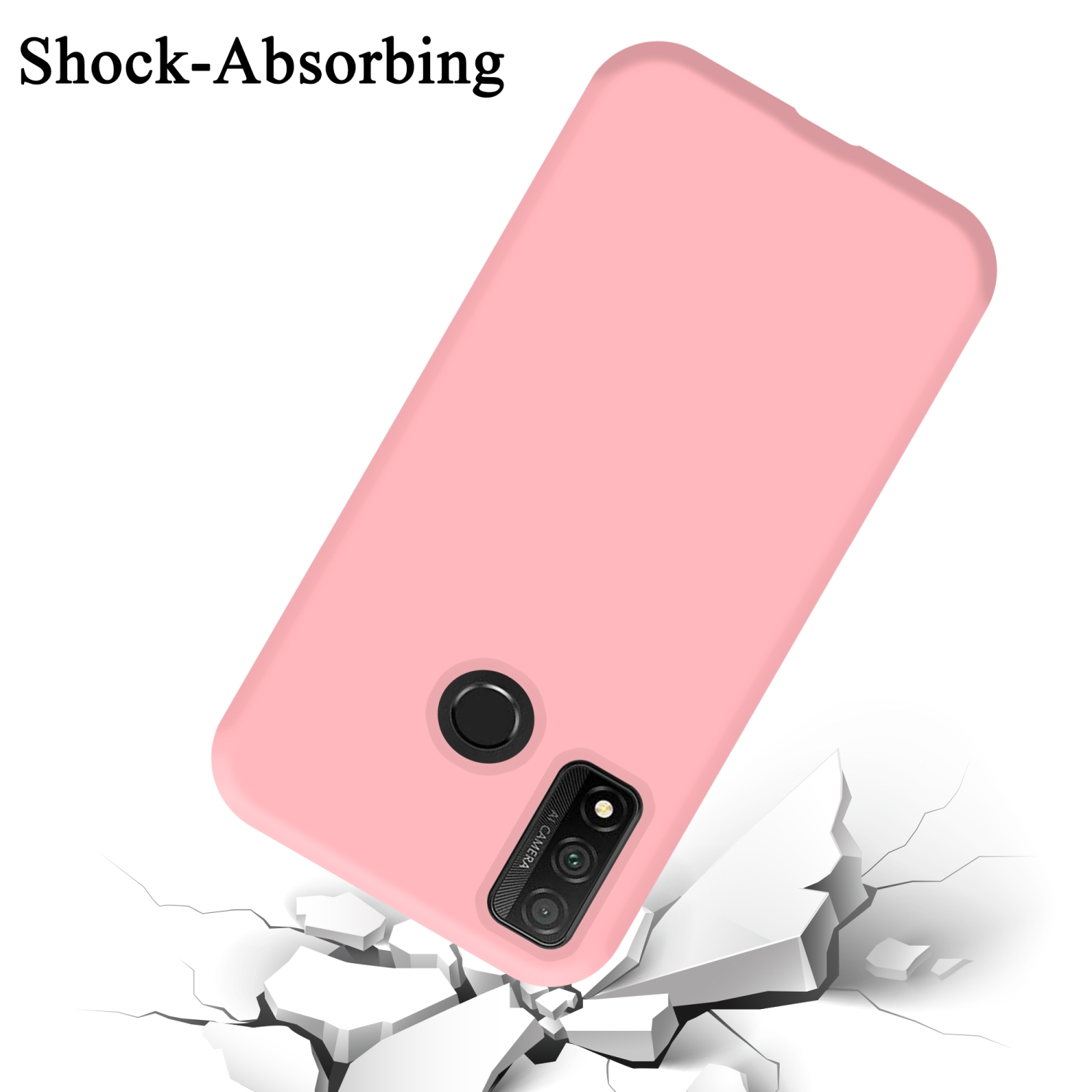 Backcover, Case LIQUID SMART 2020, im Style, CADORABO PINK Liquid Silicone Huawei, Hülle P