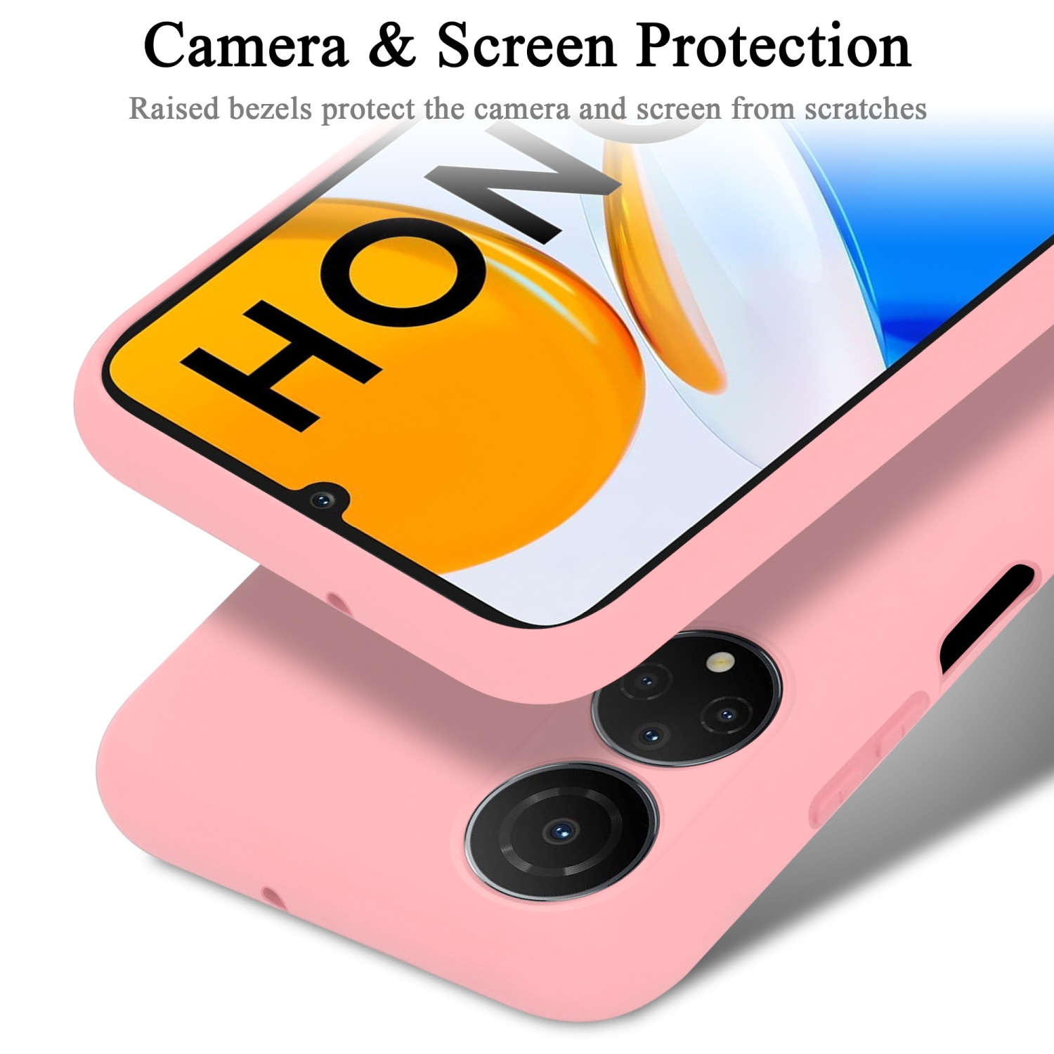 Case Liquid Style, X7, Backcover, im LIQUID Silicone Honor, PINK Hülle CADORABO