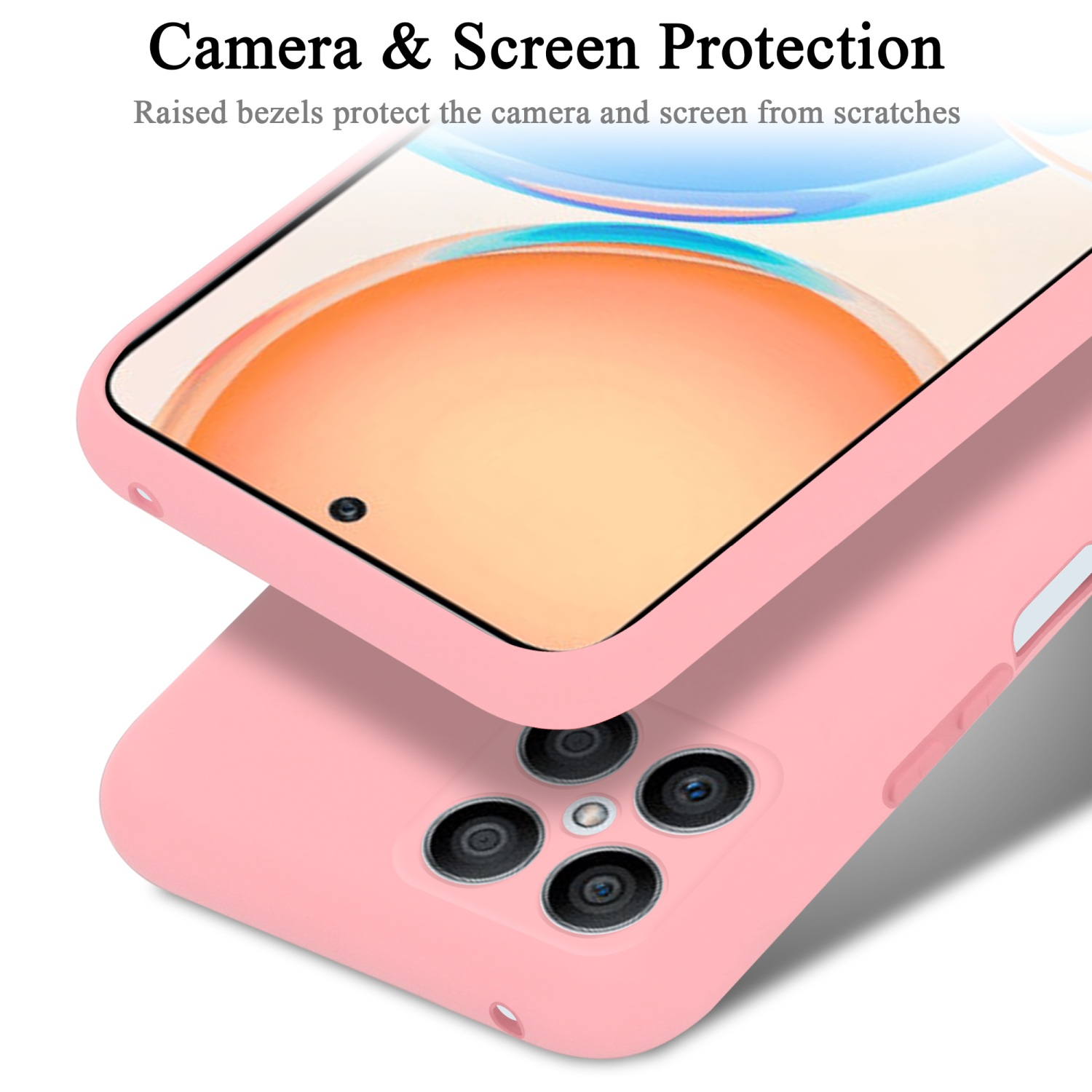 im Case PINK Honor, LIQUID Silicone Hülle Liquid CADORABO Backcover, Style, X8,