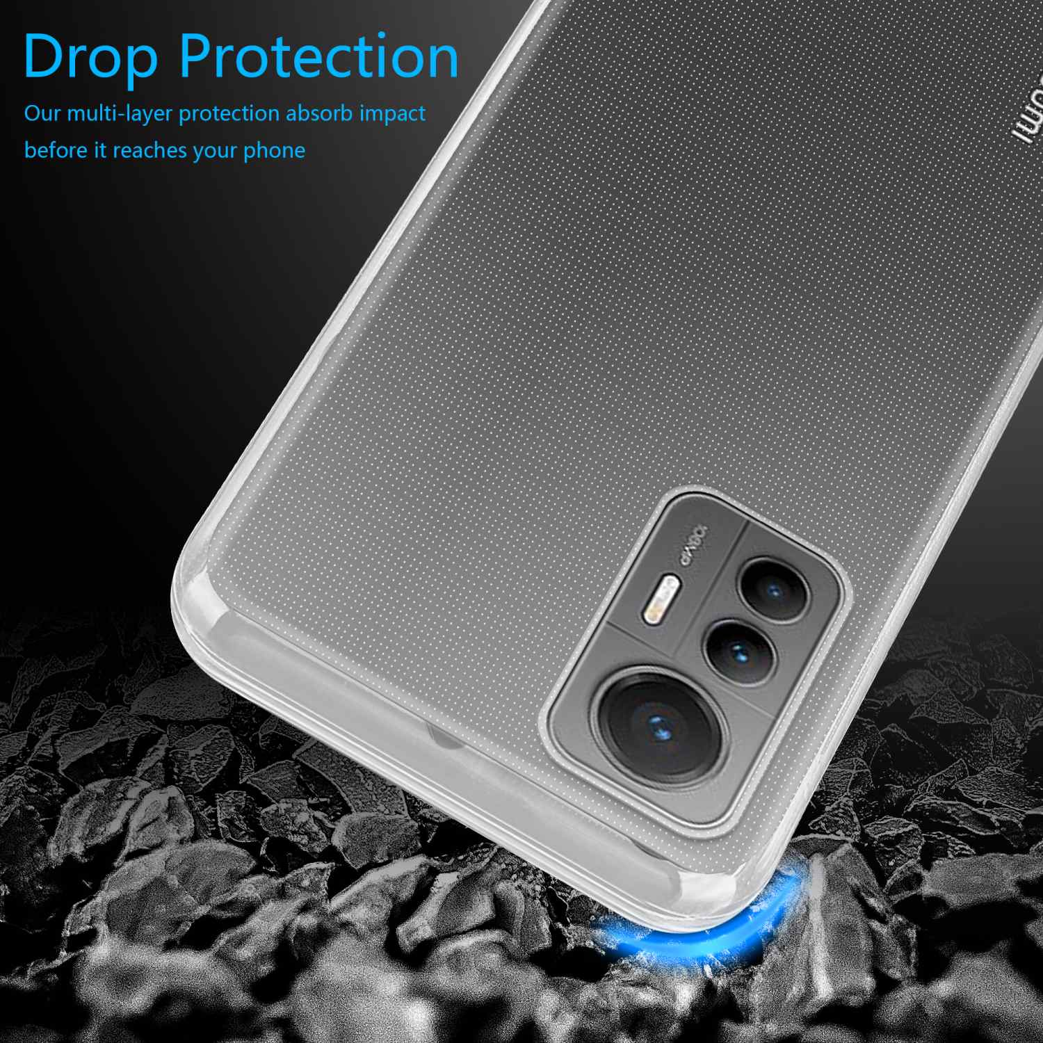 CADORABO 12 VOLL AIR TRANSPARENT LITE, Xiaomi, TPU Schutzhülle, Slim Backcover, Ultra