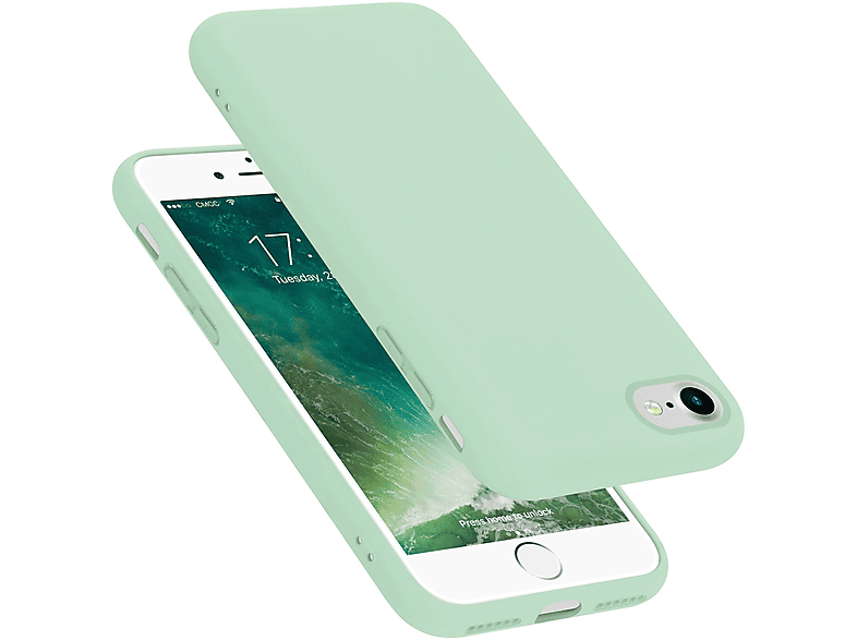 / Apple, CADORABO iPhone Silicone Style, 7 Backcover, 7S / Hülle GRÜN HELL Case / 2020, 8 LIQUID Liquid SE im