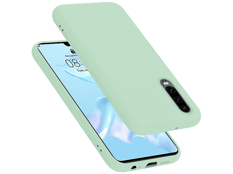 Custodia Cadorabo Per Huawei P30, Effetto Glossy Rosa E Oro, Silicone TPU Morbido Con Protezione Fotocamera