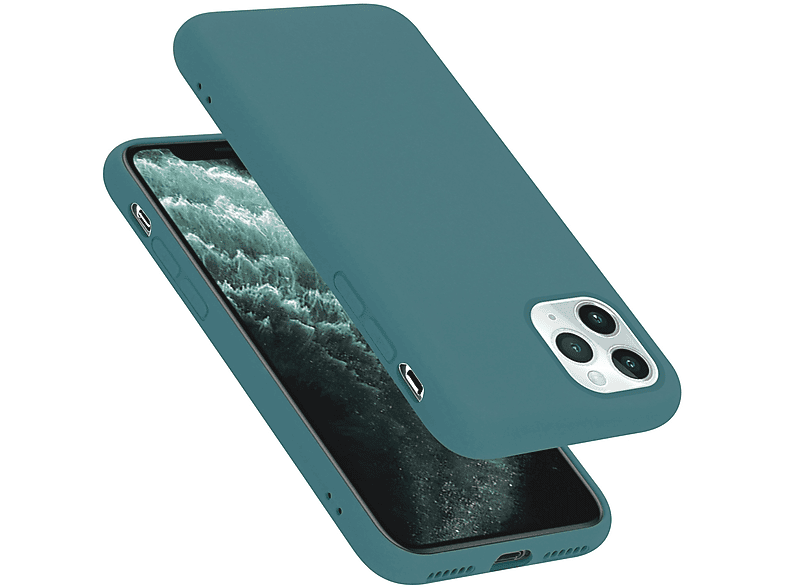 GRÜN Hülle LIQUID Liquid Case 11 Apple, PRO, iPhone Style, im CADORABO Backcover, Silicone
