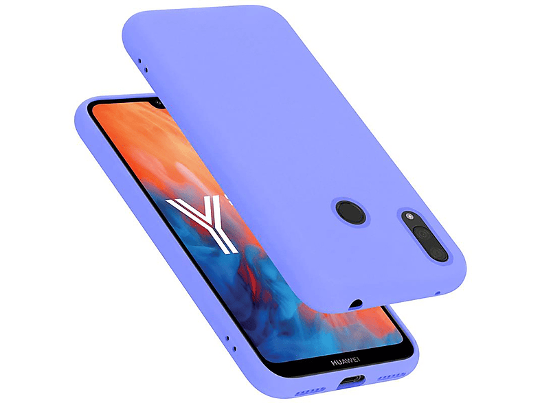 Y7 LIQUID Huawei, LILA Liquid 2019 Backcover, Case im CADORABO / Hülle HELL Silicone 2019, Y7 Style, PRIME