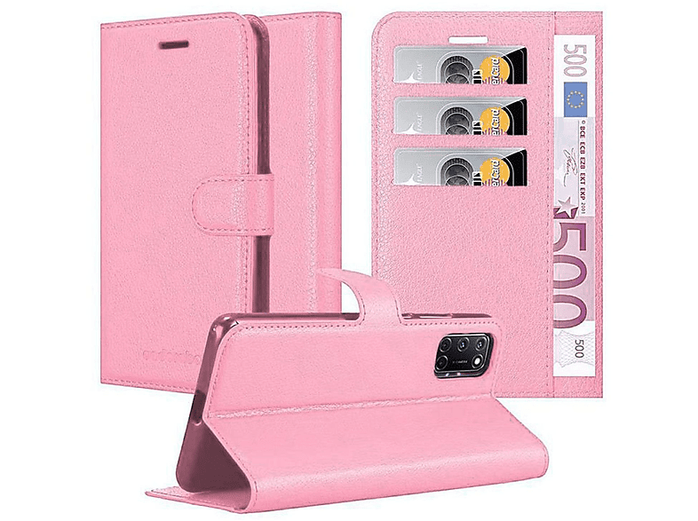 CADORABO Book Hülle Standfunktion, Bookcover, Oppo, A72, CHERRY PINK | Bookcover