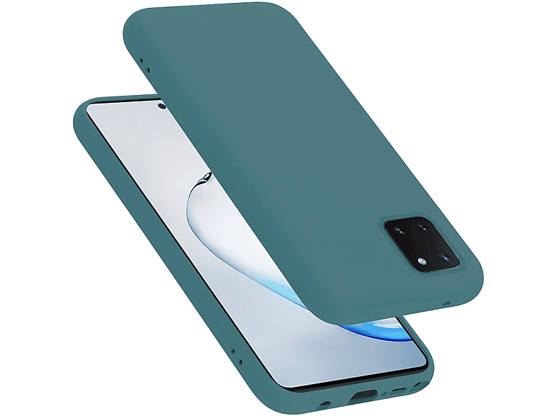 CADORABO Hülle im Liquid Silicone Case Style, Backcover, Samsung, Galaxy A81 / NOTE 10 LITE / M60s, LIQUID GRÜN