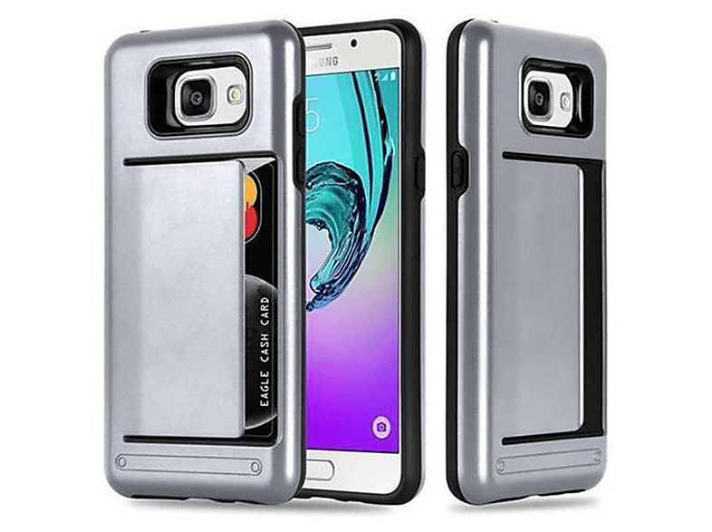 Cadorabo Funda Libro para ZTE Axon 7 Mini en Classy Plateado - Cubierta Proteccíon con Cierre Magnético, Tarjetero y Función de Suporte - Etui Case Cover Carcasa