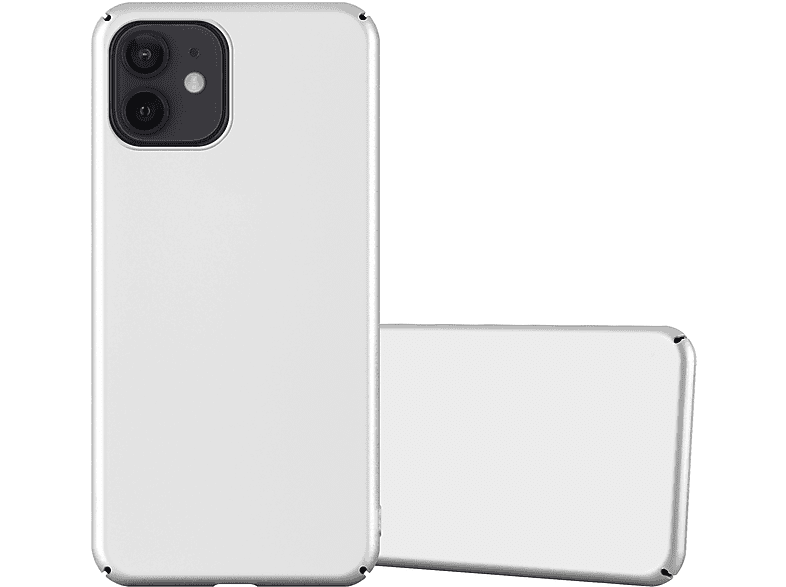 Hülle im Apple, CADORABO / 12 Matt Case Metall Hard iPhone Backcover, 12 SILBER PRO, Style, METALL