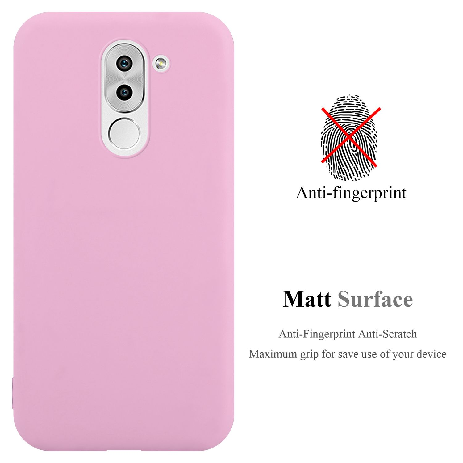 CADORABO Hülle / Style, / GR5 9 6X, im LITE ROSA Backcover, Honor 2017 TPU MATE Candy CANDY Huawei