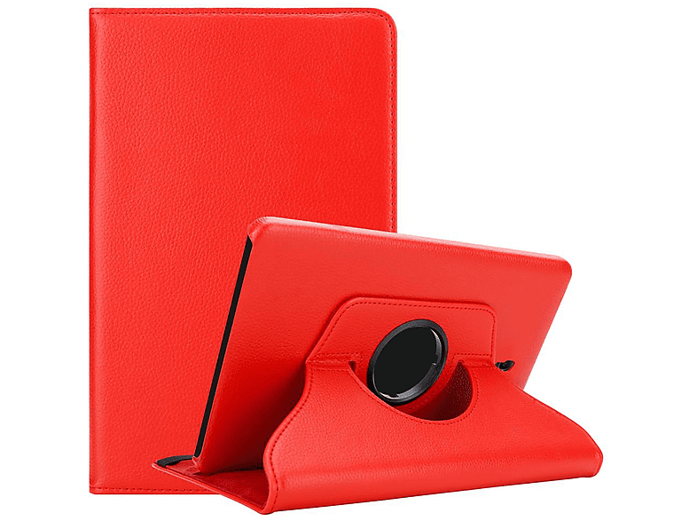 CADORABO Tablet Hülle im Book Style, Bookcover, Samsung, Galaxy Tab A (10.5 Zoll), MOHN ROT