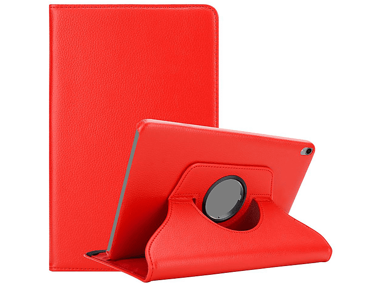 CADORABO Tablet Hülle Auto Wake Up Standfunktion, Bookcover, Apple, iPad PRO 2018 (12.9 Zoll), MOHN ROT