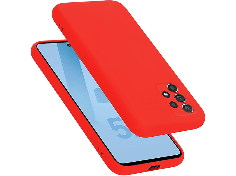 CADORABO Hülle im Liquid A52 / (4G ROT A52s, 5G) / LIQUID Samsung, Style, Backcover, Galaxy Case Silicone