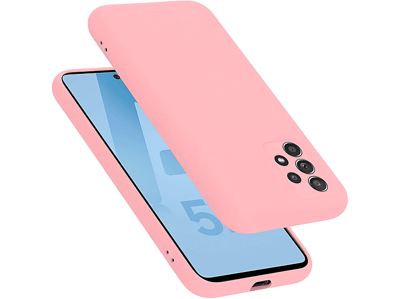 CADORABO Hülle im Liquid Silicone Case Style, Backcover, Samsung, Galaxy A52 (4G / 5G) / A52s, LIQUID PINK