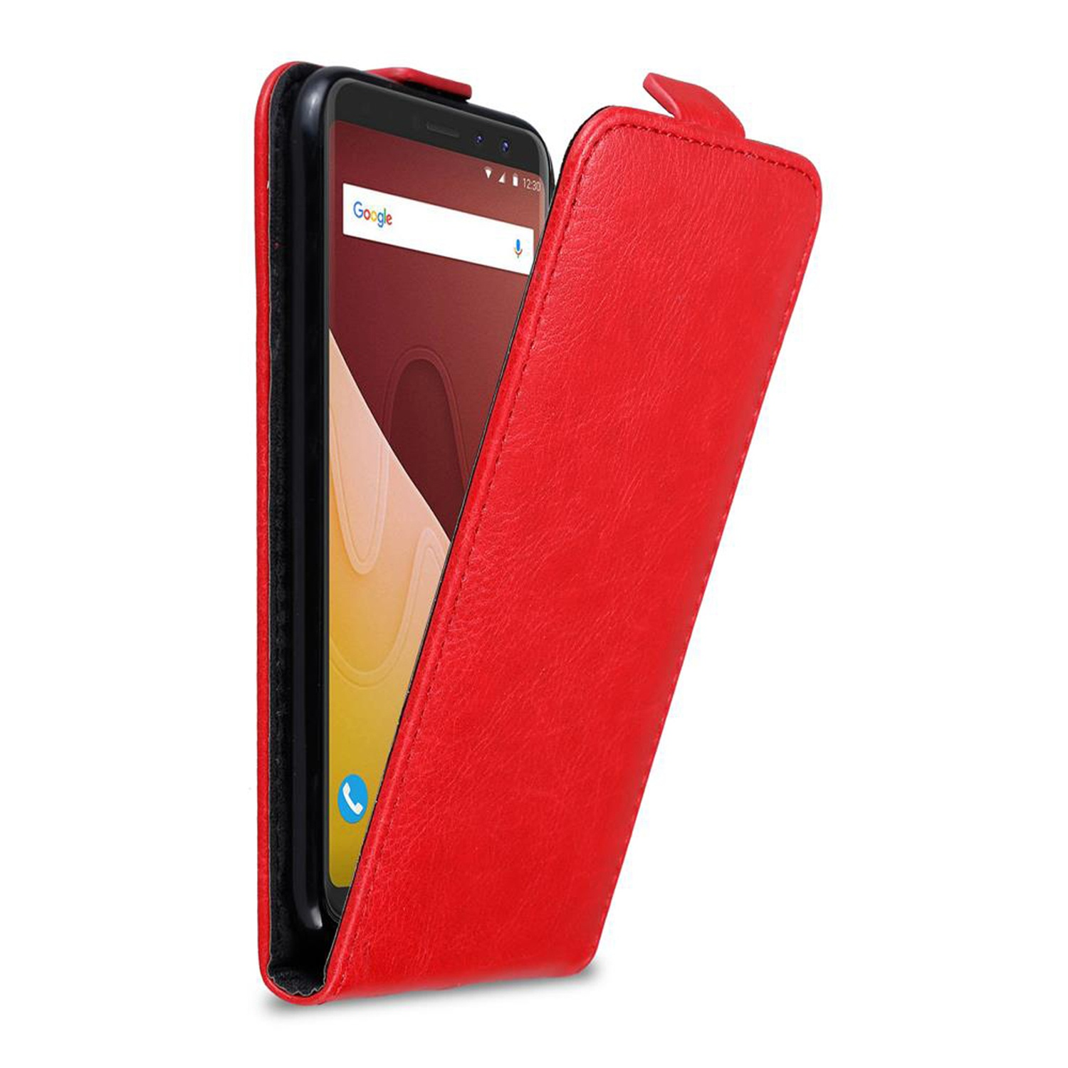 Cadorabo Custodia per WIKO VIEW PRIME in ROSSO MELA - Protezione in