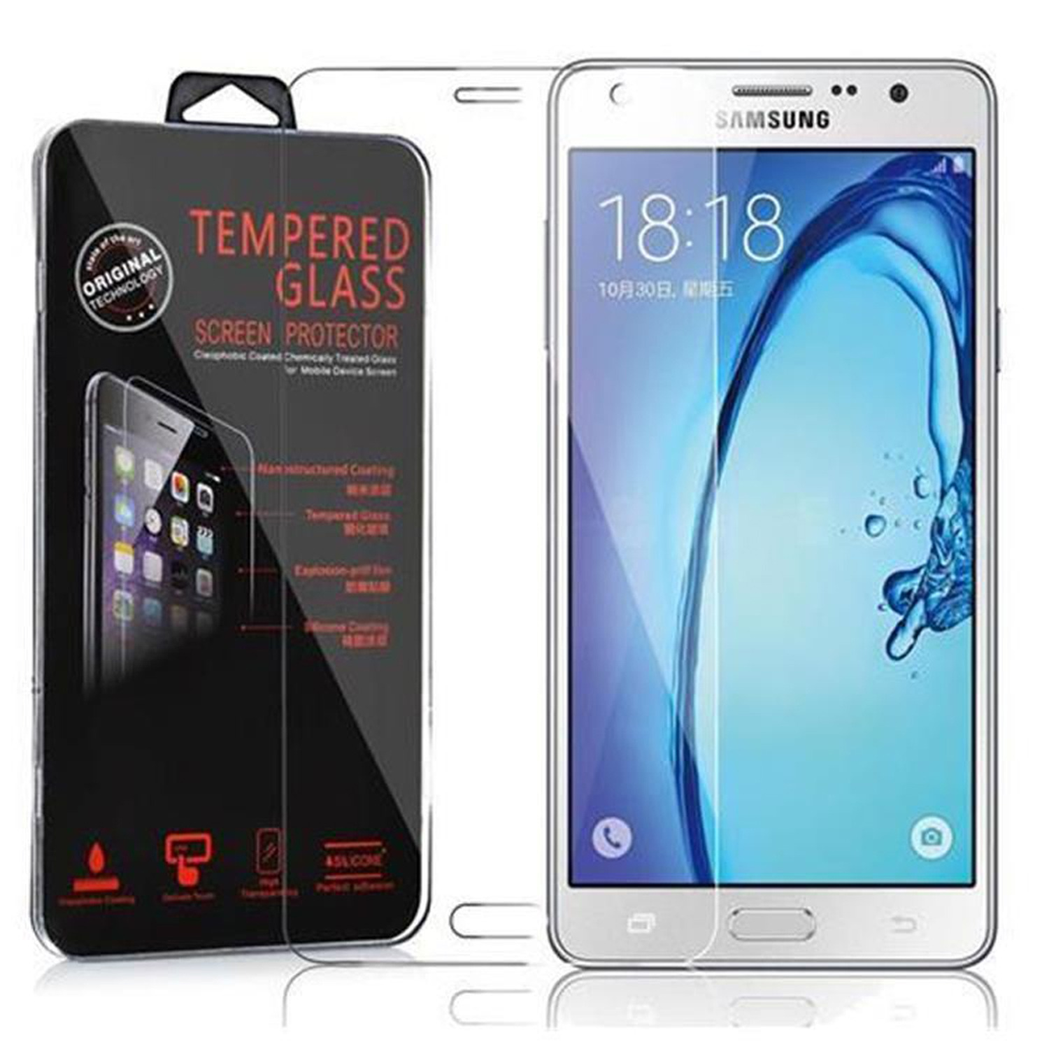 Glas PRIME CADORABO Galaxy Tempered / ON7) J7 Schutzfolie(für Schutzglas Samsung