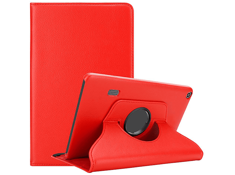 CADORABO Tablet Hülle im Book Style, Bookcover, Huawei, MediaPad T3 7 (7.0 Zoll), MOHN ROT