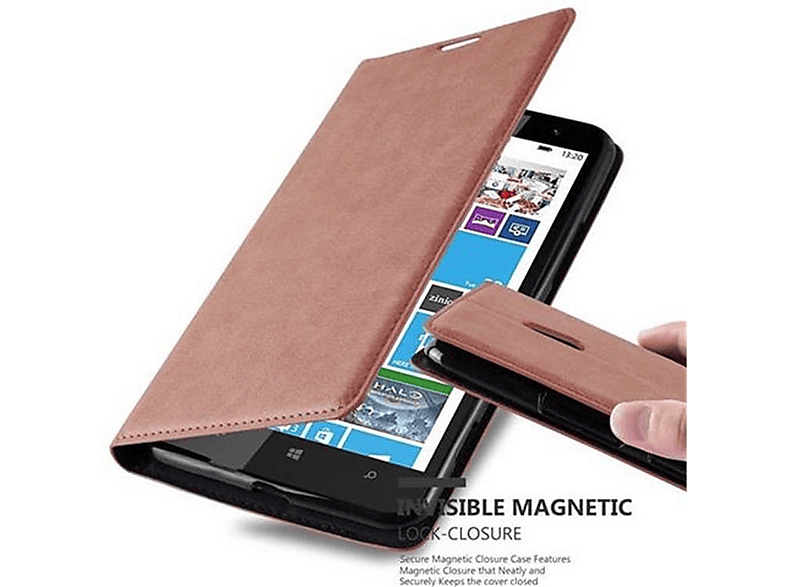 Cadorabo Custodia Portafoglio Per Nokia Lumia 650 | In Pelle Finta Verde Con Slot Carte, Stand E Chiusura Magnetica