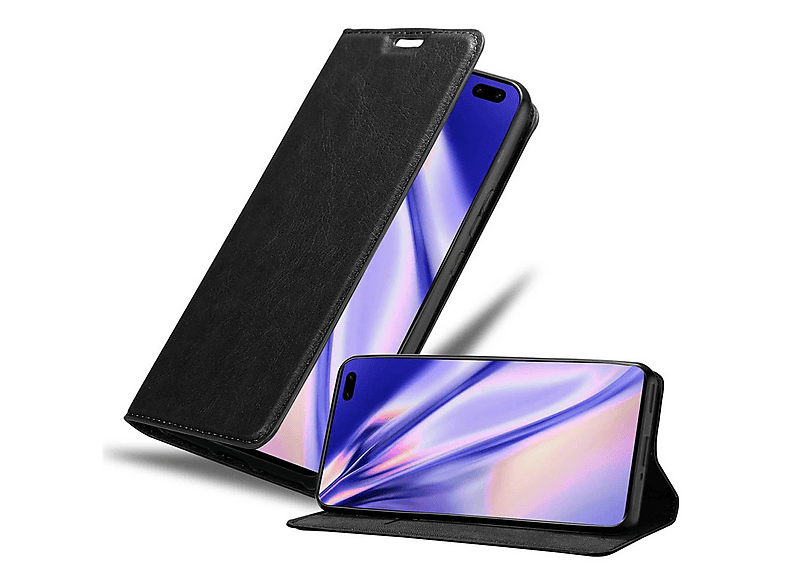 Cadorabo Custodia Compatibile Con Bq Aquaris C In Nero Di Notte Con Vani Di Carte Funzione Stand E Chiusura Magnetica Portafoglio Cover Case Wallet Book Etui Protezione 4251617431411
