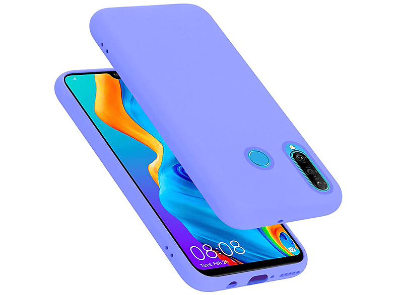 CADORABO Hülle im Liquid Silicone Case Style, Backcover, Huawei, P30 LITE, LIQUID HELL LILA
