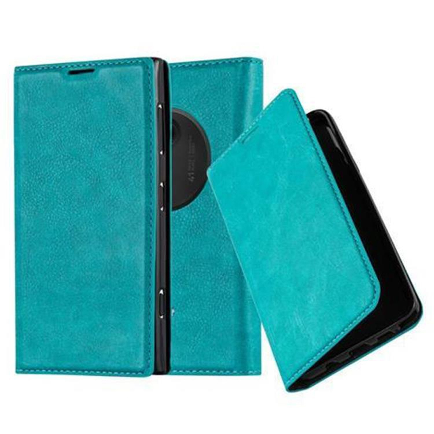 CADORABO Book Hülle Invisible Magnet, 1020, Nokia, TÜRKIS Lumia Bookcover, PETROL