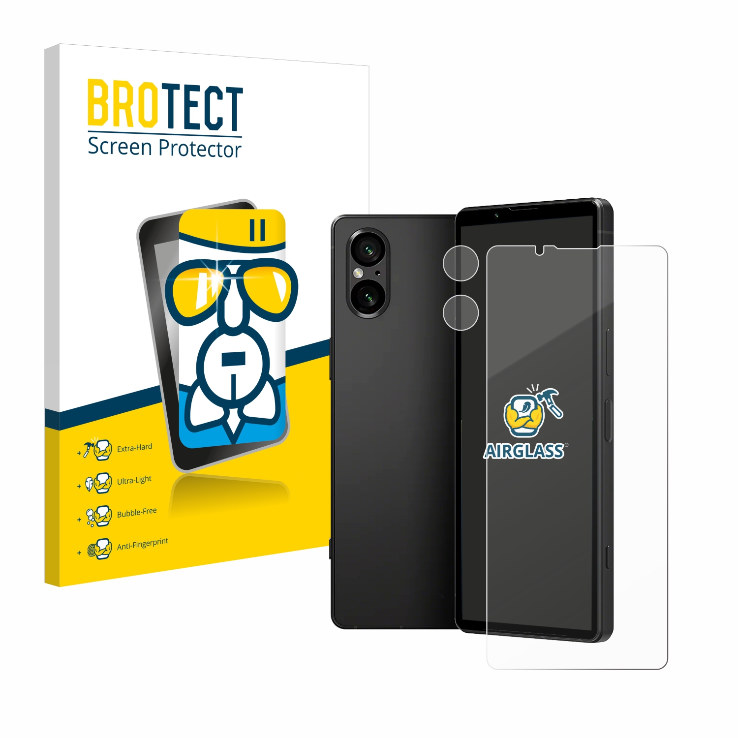 BROTECT Airglass klare Schutzfolie(für Sony 5 V) Xperia