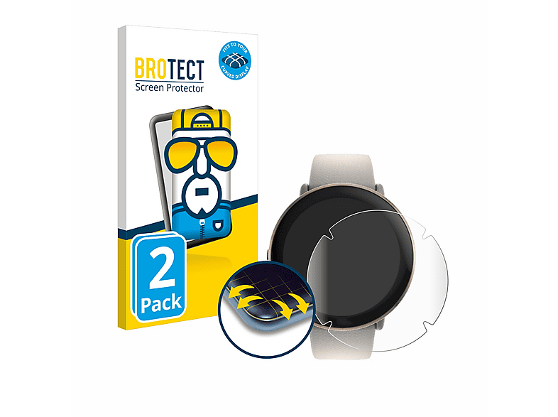 BROTECT Full-Cover Schutzfolie Für NONGAMX Smartwatch 1,39 Zoll – Selbstheilend & Blasenfrei