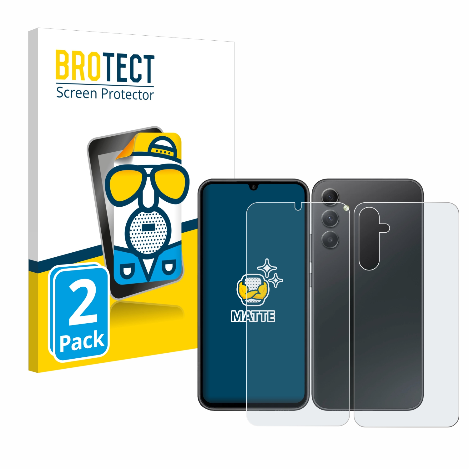 matte A34 BROTECT 5G) Galaxy Schutzfolie(für Samsung 2x