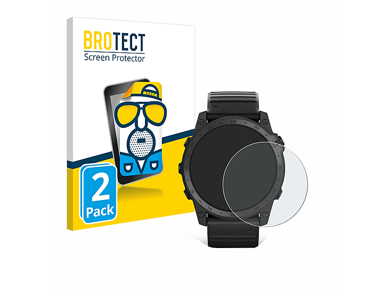 BROTECT 2x matte Schutzfolie(für Garmin Tactix 7 Pro Ballistics) | Smartwatch Schutzfolien & Gläser