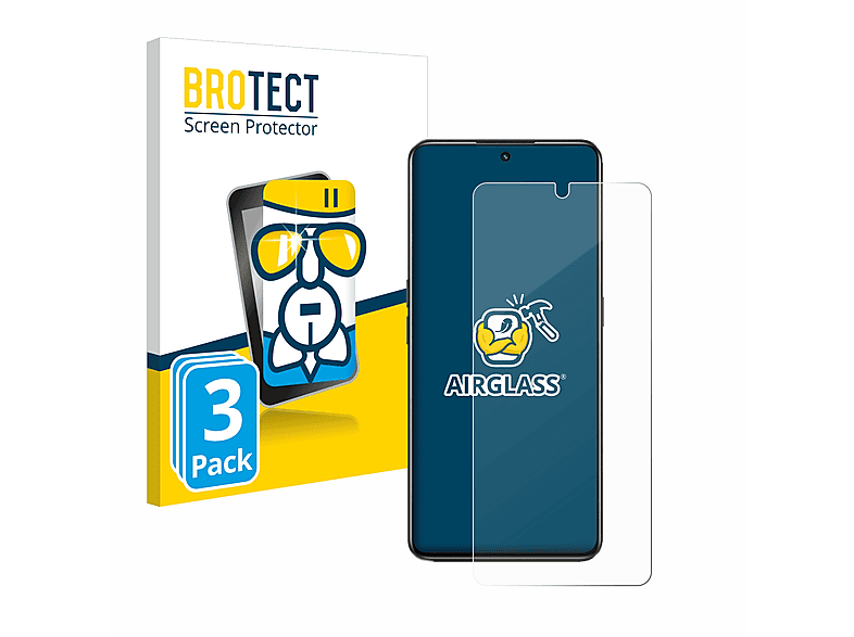 BROTECT 3x Airglass klare Schutzfolie(für realme GT Neo 3)