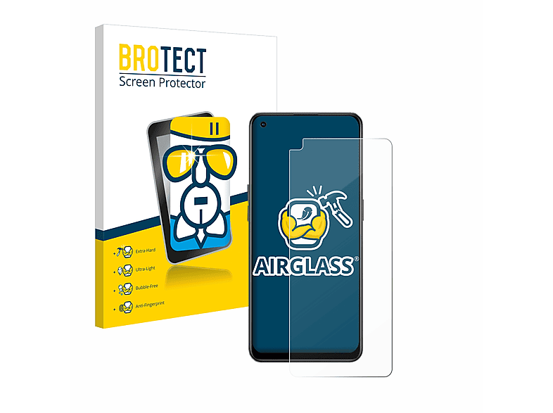 BROTECT Airglass klare Schutzfolie(für Oppo Reno 8 Lite)