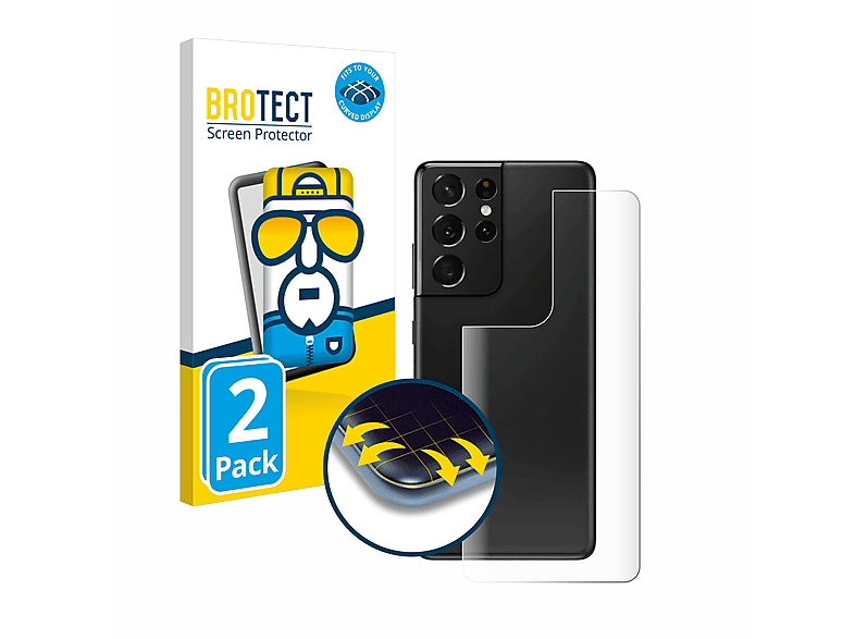 BROTECT 2x Flex Full-Cover 3D Curved Schutzfolie(für Samsung Galaxy S21 Ultra 5G) | Displayschutzfolien & Gläser